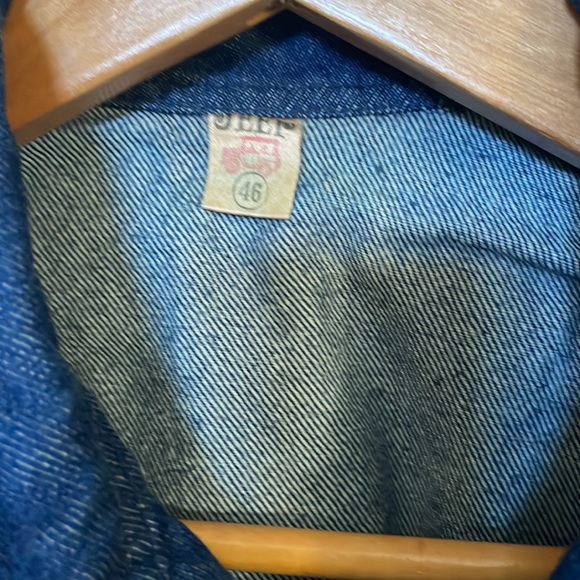 Sz 46 Jeep Fashion jean jacket with zippered removable sleeves - Picture 2 of 12